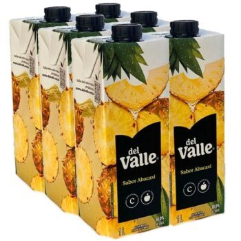 Pack de DEL VALLE ABACAXI 1L 6 unidades