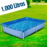 Piscina com Armação 1000 Litros 189 x 126 x 42 CM MOR