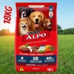 Ração Alpo para Cães Adultos Sabor Carne Grelhada com Vegetais - 18kg Purina - Sabor Carne