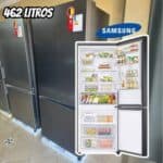 Samsung Geladeira Duplex Inverse Evolution SmartThings RB50 Black Inox 462L 220V