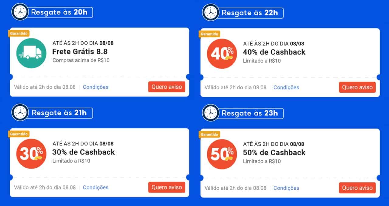 Shopee 8.8 - Promoções e Cupons