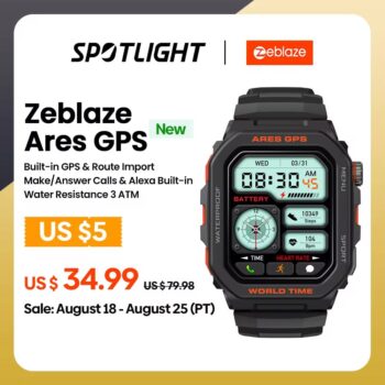 Smartwatch Zeblaze Ares GPS Cupom