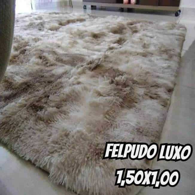 Tapete Sala Quarto Peludo Felpudo Luxo 1,50x1,00