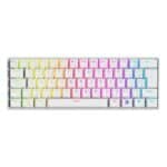 Teclado Mecânico Gamer KBM! GAMING TG600, Branco, 60% e ABNT2, RGB, Switch Gateron Blue - KGTG600BRAZ