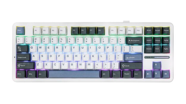 Teclado Mecânico Sem Fio AULA F87 PRO RGB