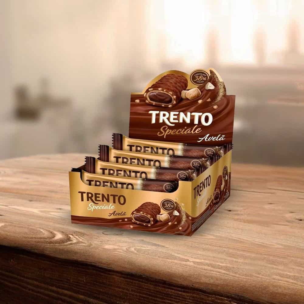 TRENTO Display - WAFER TRENTO SPECIALE AVELAS AO LEITE 26g - 12 unidades