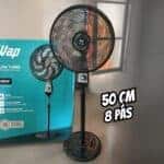 WAP Ventilador de Coluna 50cm FLOW TURBO, com Tecnologia Silenciosa e Econômica, 8 Pás e 3 Velocidades, 180W 127V