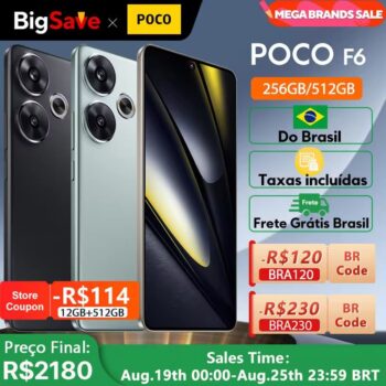 Xiaomi POCO F6 - Estoque no Brasil