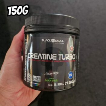 Black Skull Creatine Turbo Monohidratada - 150G Limão