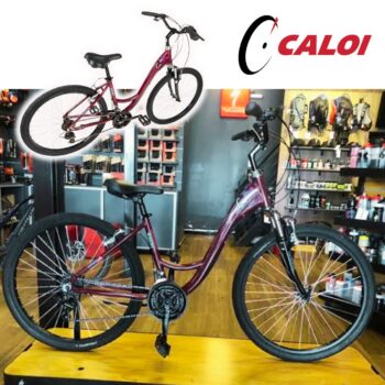 CALOI Bicicleta Ceci Aro 26, 21 Velocidades, Vinho