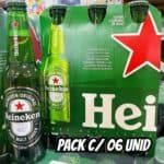 Cerveja Heineken Premium Puro Malte Lager - Pilsen 6 Garrafas Long Neck 330ml