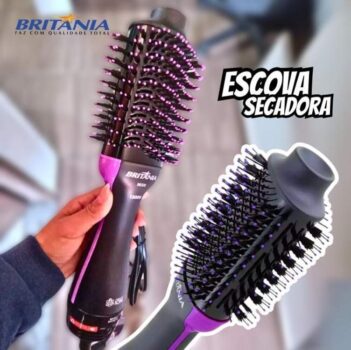 Escova Secadora Britânia 4 Em 1 1300w Bes35 Preto - Bivolt
