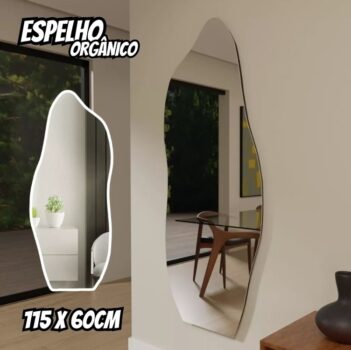 Espelho Orgânico Corpo Inteiro 115×60 De Decoração Pinterest