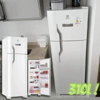 Geladeira/refrigerador Frost Free 310 Litros Branco (tf39)