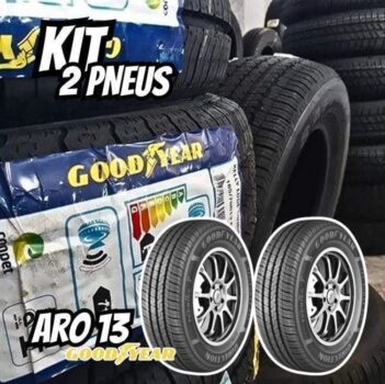 Kit 2 Pneus Aro 13” 175/70R13 Goodyear 82T - Direction Touring
