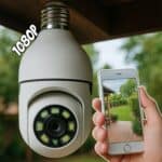 Promotop: As melhores Promoções,cupons e descontos! Camera Segurança Panoramica Lampada Wifi Espia C/rastreio Orbitronic