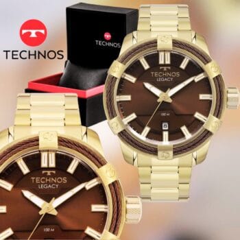 Relógio Technos Masculino Legacy Dourado – 2415DQ/1M