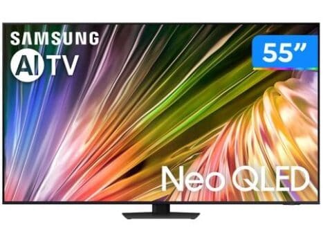 Samsung AI TV 55" Neo QLED 4K 55QN85D 2024, Processador com AI, Upscaling 4K, Mini LED, Painel 120hz, AI Energy Mode, Alexa built in 55"