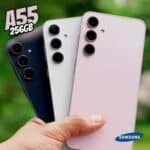 Samsung Galaxy A55 5G, Câmera Tripla Traseira de até 50MP, Selfie de 32MP, Nightography, Apagador de objetos, Design em metal e vidro, IP67, Super AMOLED 6.6" 120Hz Vision Booster, 256GB