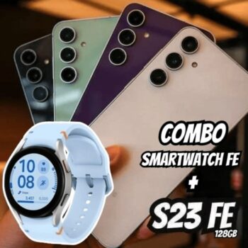 Samsung Galaxy S23 FE 5G 128GB + Smartwatch - Watch FE 40mm 16GB Bluetooth