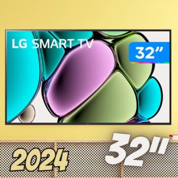 Smart Tv 32" LR650 Hd Wi-fi Bluetooth Alexa Webos LG Preto