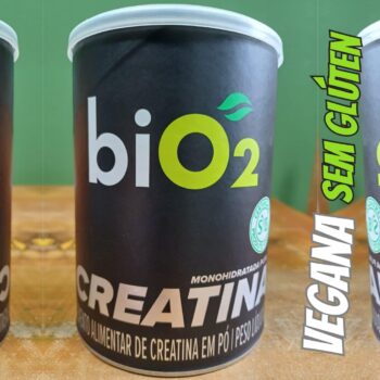biO2 Creatina em Pó Monohidratada Pura 300 g - Vegana e sem Glúten