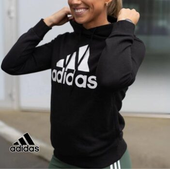Blusa Moletom Capuz Essentials Relaxed Logo - Adidas