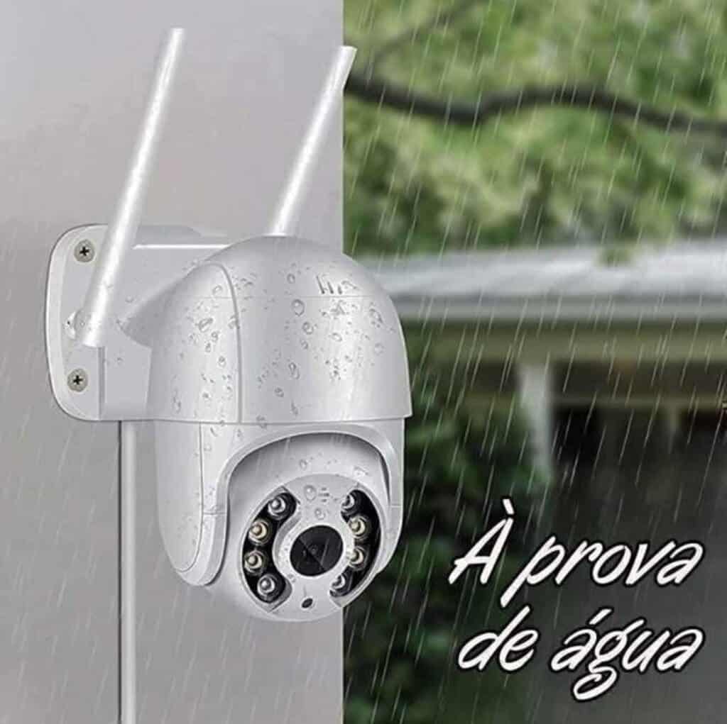Câmera Externa Wi-Fi Smart ABQ-A8 Ip Prova D'água Infravermelho HD Cor ...