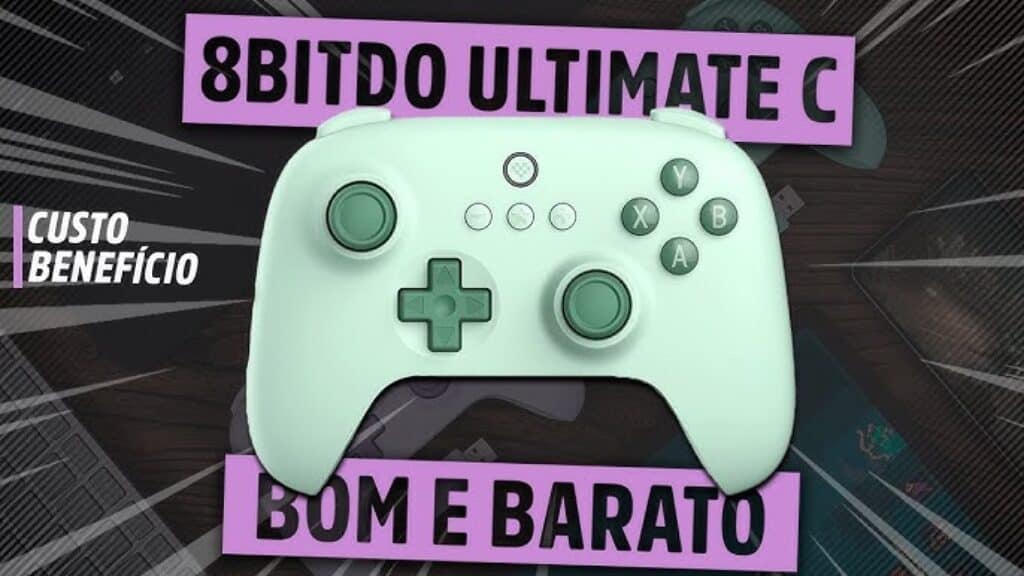 Controle Gamer 8BitDo Ultimate 2C: Confiável, Barato e com Hall Effect! Controle Gamer 8BitDo Ultimate 2C: Confiável, Barato e com Hall Effect!
