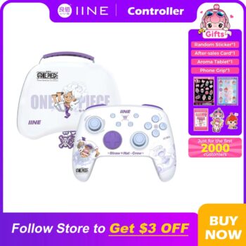 Controle One Piece sem fio IINE Luffy Shanks, Nintendo Switch
