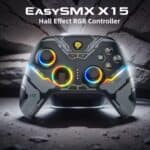 Controle Sem Fio EasySMX X15 RGB, Hall Effect Cupom