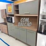 Cozinha Compacta Demóbile Select com Balcão - Nicho para Micro-ondas 6 Portas 2 Gavetas