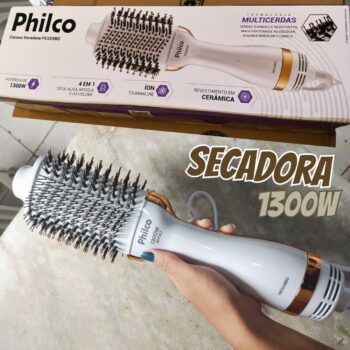 Escova Secadora Philco 4 em 1 1300W PES09BG - Bivolt
