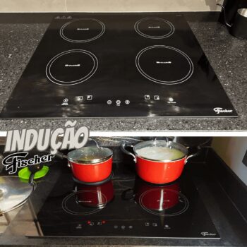 FISCHER COOKTOP DE INDUÇÃO 4 BOCAS MESA VITROCERÂMICA PRETO 220V - 25943-56251