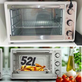 Forno Elétrico de Bancada Multifuncional Mondial - 52L Branco Grand Family II FR-52-W