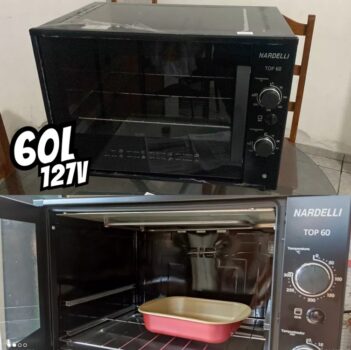 Forno Elétrico De Bancada Nardelli 60litros Top60 Black 110v Cor Preto 127V