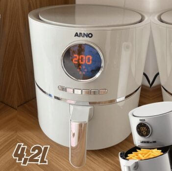 Fritadeira sem Óleo Arno, Air fryer Ultra 4,2L, Cinza, 220V