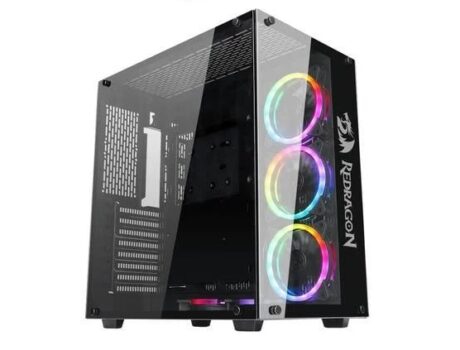 Gabinete Gamer Redragon Wideload, Mid Tower, Lateral e Frontal em Vidro - GC-802-1