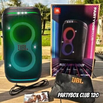 JBL, Caixa de Som, PartyBox Club 120, Bluetooth, Show de Luzes, À Prova de Respingos - 160W RMS