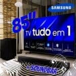 Kit Smart Big Tv 85” Crystal Uhd 4k 85du8000 2024 + Soundbar Hw-b550/zd