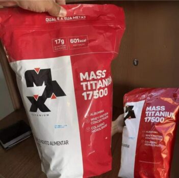 Max Titanium Mass Titanium 17500 Zero Lactose - Suplemento Em Pó - Sabor Chocolate