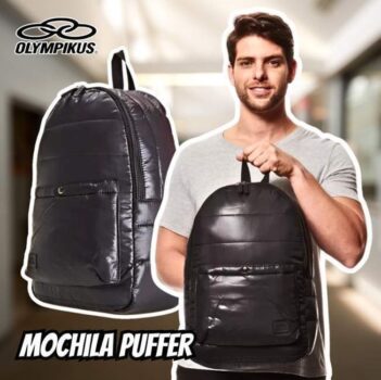 Mochila Olympikus Puff Cinza