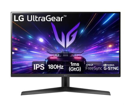 Monitor Gamer LG UltraGear 27" IPS Full HD, 180Hz, 1ms, DisplayPort e HDMI, G-Sync, FreeSync, HDR10, sRGB 99%, Preto - 27GS60F-B