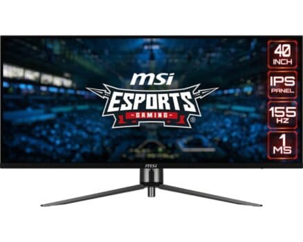 Monitor Gamer MSI MAG401QR, 40", 155Hz, UWQHD, 1ms, DisplayPort e HDMI, HDR, Adaptive-Sync