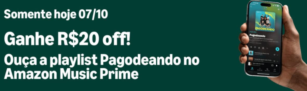 Nova Missão Amazon 07/10– Ganhe R$ 20 OFF em R$ 60 na Amazon!