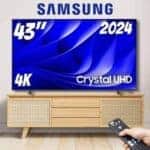 Samsung Smart TV 43″ Crystal UHD 4K 43DU8000 – Painel Dynamic Crystal Color, Gaming Hub