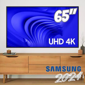 Samsung Smart TV 65" UHD 4K 65DU7700 2024, Processador Crystal 4K, Gaming Hub, AI Energy Mode, Controle SolarCell, Alexa built in 65"