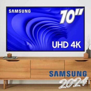 Samsung Smart TV 70" UHD 4K 70DU7700 2024, Processador Crystal 4K, Gaming Hub, AI Energy Mode, Controle SolarCell, Alexa built in 70"