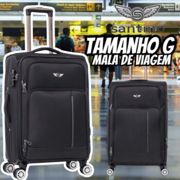 SANTINO, Mala de Viagem Little Havana Super Leve 360° SantinoALKV501G Cor: Preto