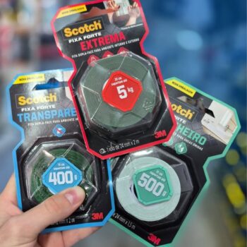 Scotch, 3M, Fixa Forte, Fita Dupla Face, Transparente